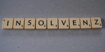 Scrabble-Würfel "insolvenz"