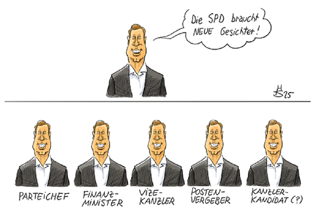Karikatur Klingbeil