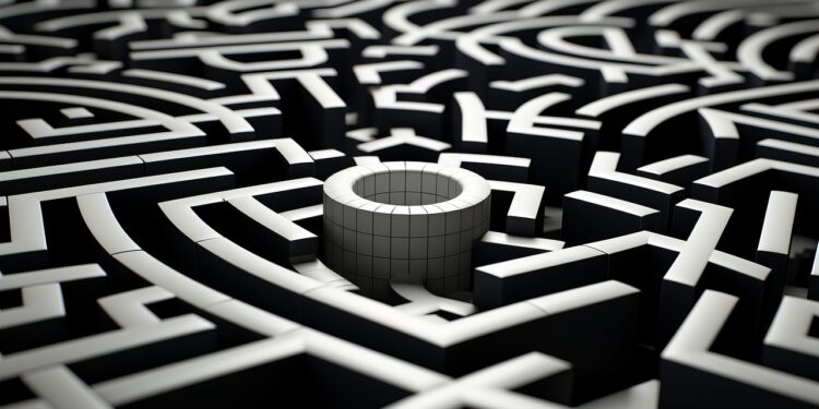 3D Labyrinth, Symbolbild für "Komplexität"