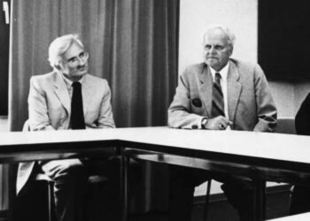 Carl Friedrich von Weizsäcker und Jürgen Habermas.