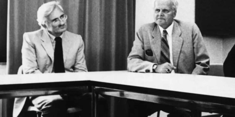 Carl Friedrich von Weizsäcker und Jürgen Habermas.