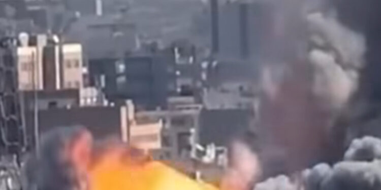 Bombenangriff auf Teheran, Screenshot Instagram