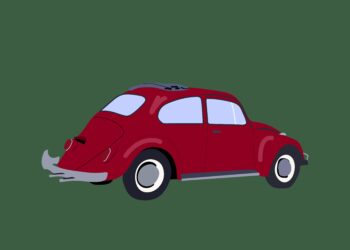 Illustration "roter VW Käfer"