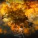 Explosion, Feuerball mit Rauch