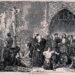 Historische Darstellung eines Gerichtsurteils der Inquisition