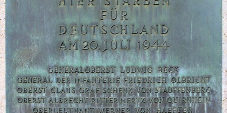 Gedenktafel für die Helden des 20. Juli 1944