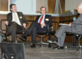 Jörg Schönenborn, Günter Bannas, Prof. Ernst Elitz (v.l.n.r.) Foto: Per Bergmann
