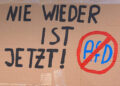 Anti-AfD-Plakat auf einer Demontration für Demokratie