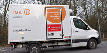 Transporter der Wuppertaler Tafel.