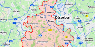 Karte Landkeis Neuss