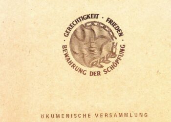 Titelblat der Beschlüsse der Ökumenischen Vresammlung vom 30.4.1989