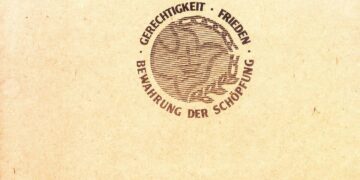 Titelblat der Beschlüsse der Ökumenischen Vresammlung vom 30.4.1989